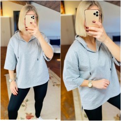 yaka detay basic tshırt sweat  yaka detay basic tshırt sweat