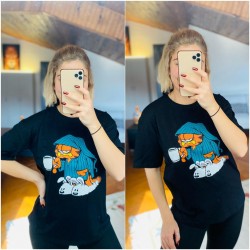 Garfield siyah tshirt Garfield siyah tshirt