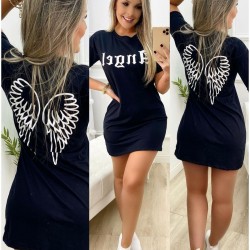 Melek kanat baskı tunik Melek kanat baskı tunik