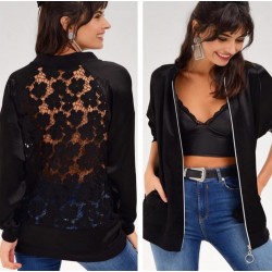 Arkası Güpür Saten Ceket Arkası Güpür Saten Ceket