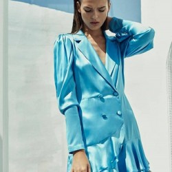 Asimetrik Tasarım Ceket Elbise