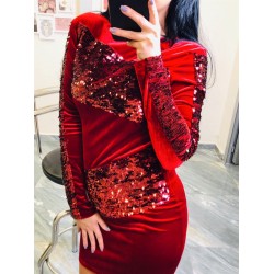 Asos Kadife Payetli Elbise