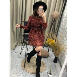 Çiçek desenli şifon astarlı elbise