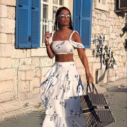 Crep kumaş ikili takım