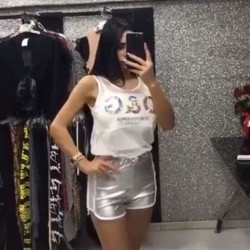 D&G payet işleme şort bluz takım