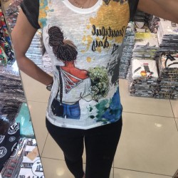 Dijital mikro kumaş tshirt