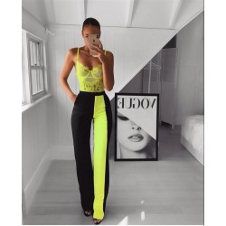 Double Kumaş Çift Renkli Pantolon