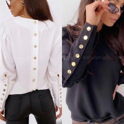 Düğme detay atlas bluz