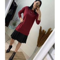 Eteği Piliseli Sweat Elbise