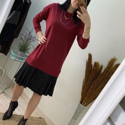 Eteği Piliseli Sweat Elbise Eteği Piliseli Sweat Elbise