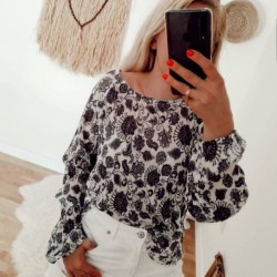 Düşük omuz tasarım bluz ✔ Düşük omuz tasarım bluz ✔