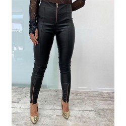 Fermuar Detay Deri Tayt Fermuar Detay Deri Tayt