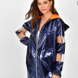 Fermuarlı Kol Detay Yağmurluk Fermuarlı Kol Detay Yağmurluk