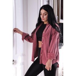 Fitilli Kadife Gömlek