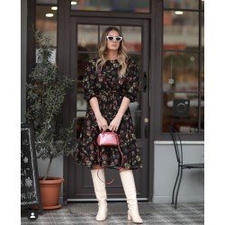 Flowers desen şifon elbise Flowers desen şifon elbise