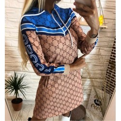 Gucci fermuar yaka elbise