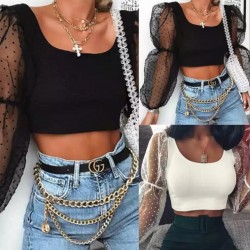 İnce puanlı organize crop bluz İnce puanlı organize crop bluz