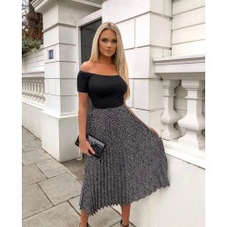 İthal crep piliseli elbise İthal crep piliseli elbise