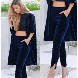 Kadife Kumaş Ceket Pantolon Takım Kadife Kumaş Ceket Pantolon Takım