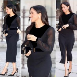 Kadife yaka atlas kumaş elbise