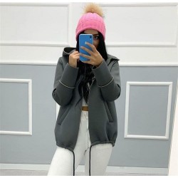 Kapşon Detay Cepli Mont