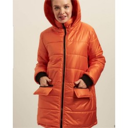 Kapşonlu Fermuarlı Şişme Mont Kapşonlu Fermuarlı Şişme Mont