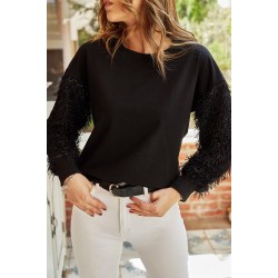 Kol Detay İki İplik Sweat