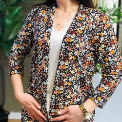 Kol Katlı Crep Ceket Kol Katlı Crep Ceket