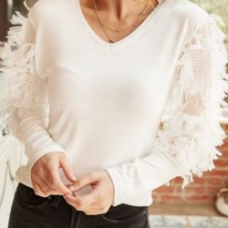 Kol Tasarım V Yaka Bluz Kol Tasarım V Yaka Bluz