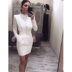 Kuşak detay cepli elbise