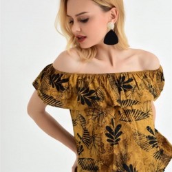 Madonna Yaka Yaprak Desen Bluz