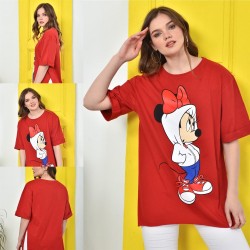 Mickey Katlı Kol Tunik Tshirt Mickey Katlı Kol Tunik Tshirt