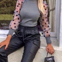 Organze Kol Puanlı Bluz