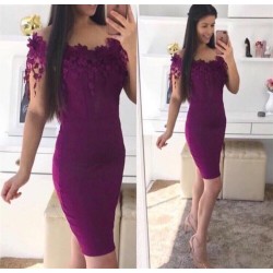 Papatya Kol Atlas Kumaş Elbise