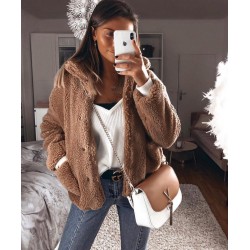 Peluş Model Cepli Ceket