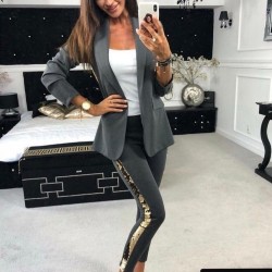 Pul Payet Ceket Pantolon Takım Pul Payet Ceket Pantolon Takım