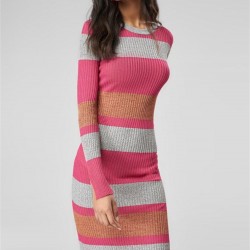 Renkli Triko Elbise Renkli Triko Elbise