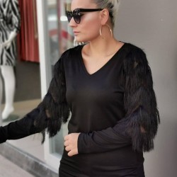 Saçak Kol Bluz Saçak Kol Bluz