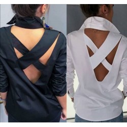 Sırtı Çapraz Detay Gömlek