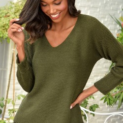 V Yaka Triko Bluz V Yaka Triko Bluz