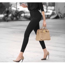 Yüksek Bel Gabardin Pantolon